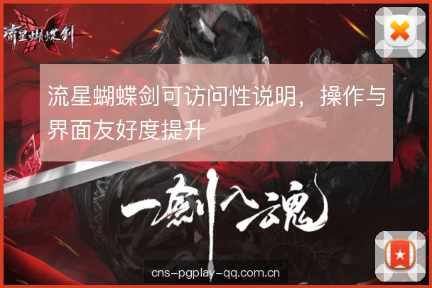 流星蝴蝶剑可访问性说明，操作与界面友好度提升